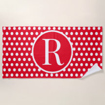 Aangepaste initiaal letter Polka Dot