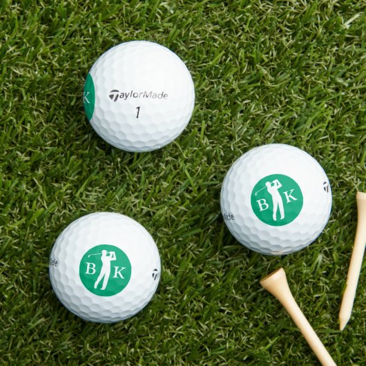 Aangepaste Initiaal | Maak Je Eigen Golfer Golfballen (Insitu Gras)