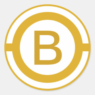 Aangepaste Initiaal Monogrammed sticker