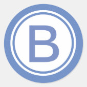 Aangepaste Initiaal Monogrammed sticker (Voorkant)