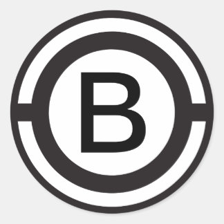 Aangepaste Initiaal Monogrammed sticker