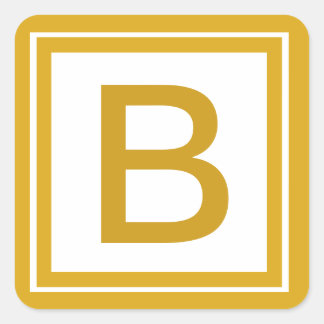 Aangepaste Initiaal Monogrammed sticker