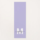 Aangepaste Initiaal naam Monogram Paarse Yogamat (Voorkant)