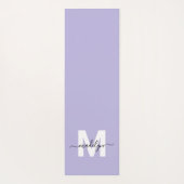 Aangepaste Initiaal naam Monogram Paarse Yogamat (Achterkant)