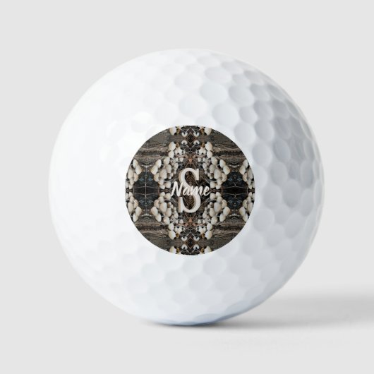 Aangepaste initiaal naam Wilde Paddenstoelen Golfballen (Voorkant)