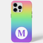 Aangepaste Initiaal regenboog Case-Mate iPhone Case (Achterkant)