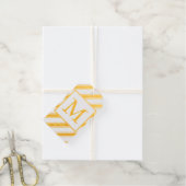 AANGEPASTE INITIAAL SNOEP GESTREEPT ECHTE Folie Gi Cadeaulabels (Met Koord)