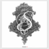 Aangepaste Initiaal vinylSticker Sticker (Vel)