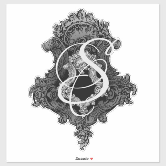 Aangepaste Initiaal vinylSticker Sticker (Vel)