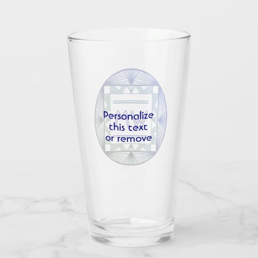 Aangepaste Initialen Elegant Manly Green Chic Art  Glas (Achterkant)