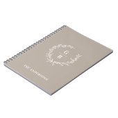 Aangepaste Initialen Elegant Monogram Familie Noti Notitieboek (Linkerzijde)