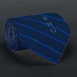 Aangepaste Initialen EMT EMS MEDIC-symbool Stropdas<br><div class="desc">Elegant marinegestreept EMS/EMT,  aangepast initiaal stropdas.</div>