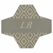 Aangepaste initialen grijs bruin pave bakstenen pa voetbal (Enkel)