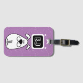 Aangepaste Initialen Hond-thema Bagagelabel (Voorkant (horizontaal))