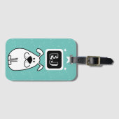 Aangepaste Initialen Hond-thema Bagagelabel (Voorkant (horizontaal))