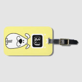 Aangepaste Initialen Hond-thema Bagagelabel (Voorkant (horizontaal))