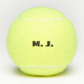 Aangepaste Initialen Modern Bold Font Tennisballen (Voorkant)