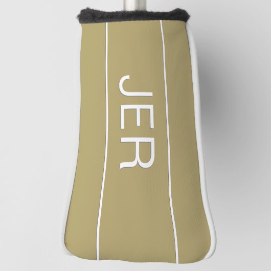 Aangepaste Initialen Moderne Monogram SportPro Gol Golfheadcover (Draai 90)