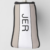 Aangepaste Initialen Monogrammed Modern Tan Pro Sp Golfheadcover (Draai 90)