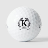 Aangepaste Initialen & Monogrammen, Gepersonalisee Golfballen (Voorkant)