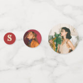 Aangepaste Initialen & Photo Party Decor Confetti (Voorkanten)