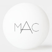 Aangepaste Initialen Pingpongbal (Achterkant)