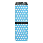 Aangepaste Initialen Polka Dot Thermische Tumbler Thermosbeker (Achterkant)