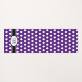 Aangepaste initialen Polka Dot Yogamat (Achterkant (horizontaal))