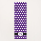 Aangepaste initialen Polka Dot Yogamat (Voorkant)