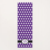 Aangepaste initialen Polka Dot Yogamat (Achterkant)