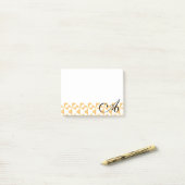 Aangepaste Initialen pompoen pinwielen Post-it® Notes (Op bureau)