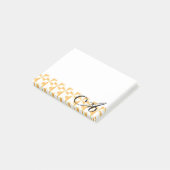 Aangepaste Initialen pompoen pinwielen Post-it® Notes (Schuin)