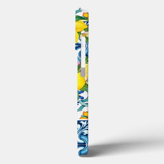 Aangepaste Initialen Siciliaanse Tegels Citrus Bar Case-Mate iPhone Case (Achterkant / Links)