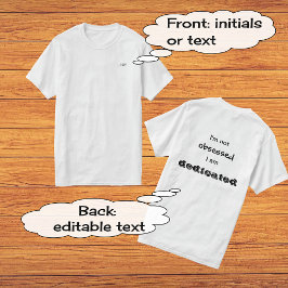 Aangepaste initialen speciale sportprijsopgave t-shirt