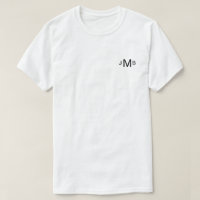 Aangepaste Initialen T Shirt voor mannen