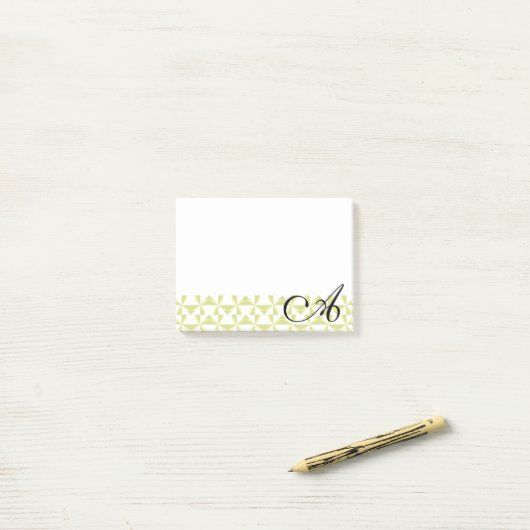 Aangepaste Initialen tandwielen Post-it® Notes (Op bureau)