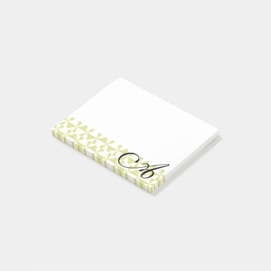 Aangepaste Initialen tandwielen Post-it® Notes (Schuin)