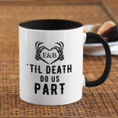 Aangepaste Initialen tot de dood Doe ons deel Brui Mok