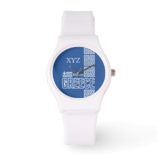 Aangepaste Initialen voor Griekenland Horloge