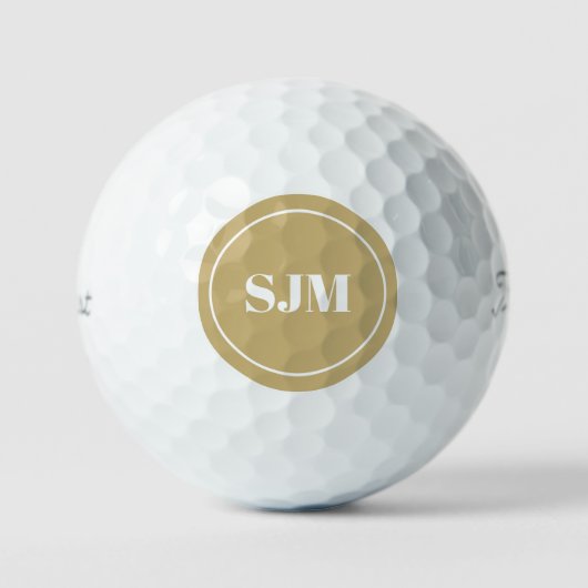Aangepaste initialen voor monogram Titleist Golfballen (Voorkant)