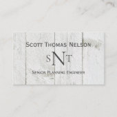 Aangepaste Initialen voor monogram Visitekaartje (Voorkant)