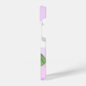 Aangepaste Initialen Wilde Violet Garden flower Ar iPhone Hoesje (Linkerkant)