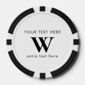 Aangepaste initiële bedrijfslogo promotionele QR-c Poker Chips (Voorkant)