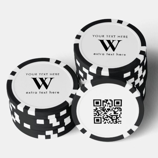 Aangepaste initiële bedrijfslogo promotionele QR-c Poker Chips (Opstapeling)