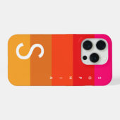 Aangepaste initiële en naam telefoonhoesje | Helde iPhone Hoesje (Achterkant horizontaal)