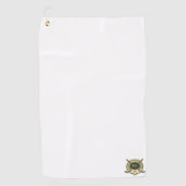 Aangepaste initiële golf crest golfhanddoek (Voorkant)