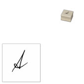 Aangepaste initiële handtekening rubberstempel (Gestempeld)