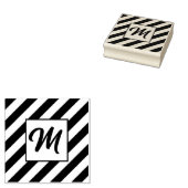 Aangepaste initiële houten stempel (Gestempeld)
