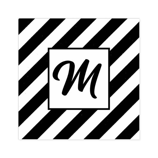 Aangepaste initiële houten stempel (Afrduk)