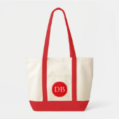 Aangepaste initiële Jumbo boodschappentas Tote Bag (Voorkant)